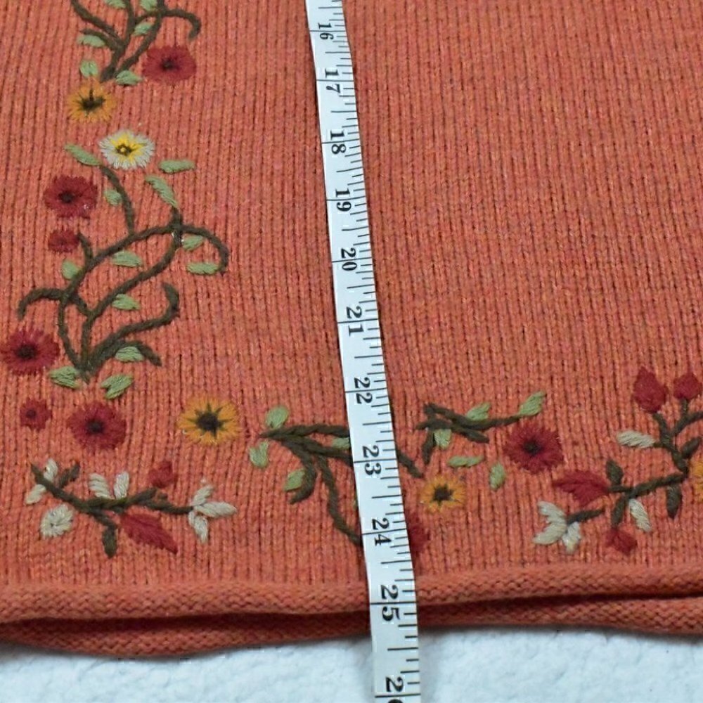 Croft & Barrow Womens Long Sleeve Embroidered Cardigan Sweater Size XL - Picture 5 of 11